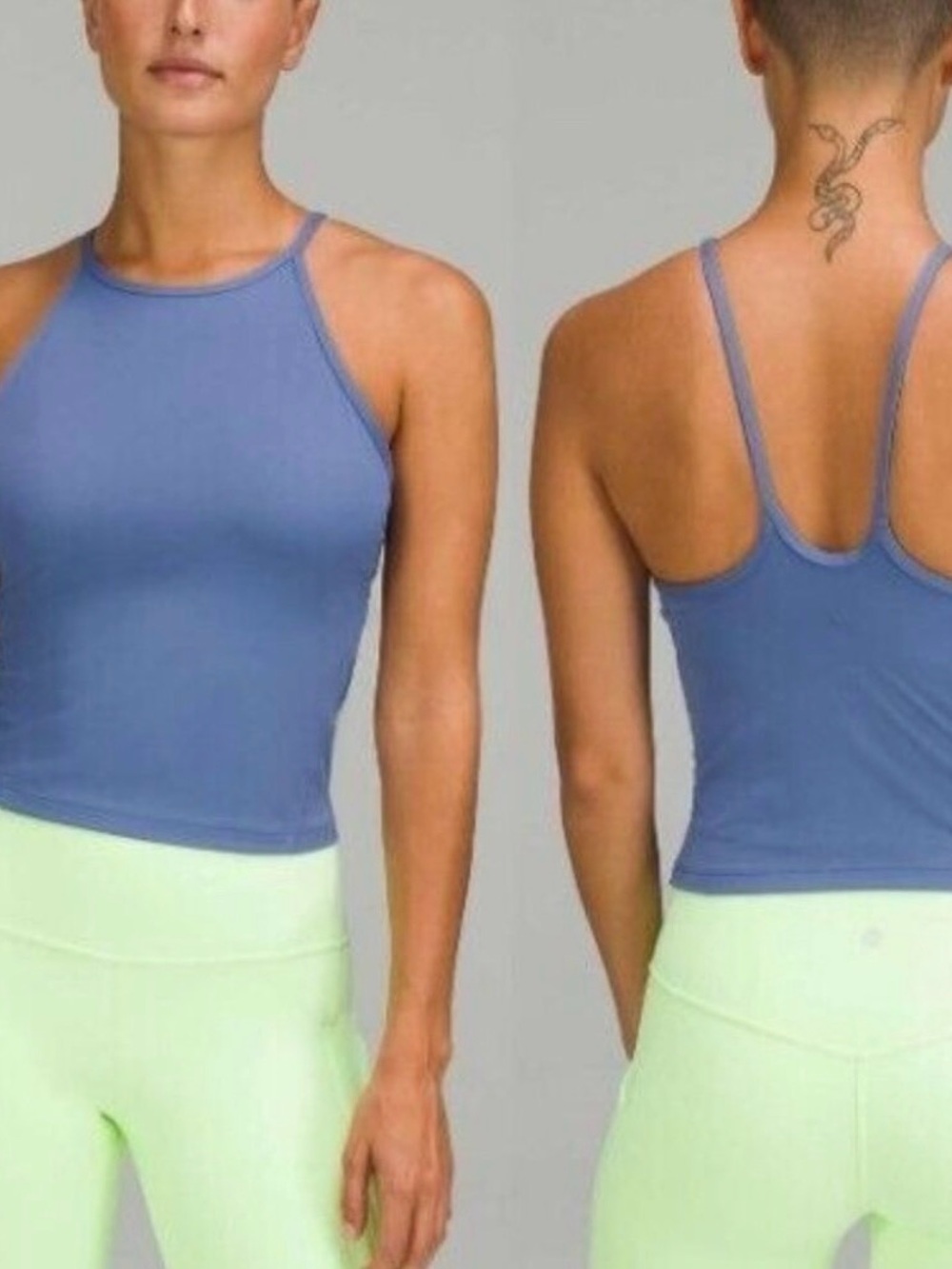 lululemon athletica Slim Strap Tank Top in Dusty Blue